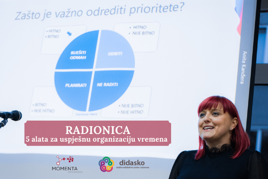  RADIONICA – 5 alata za uspješnu organizaciju vremena